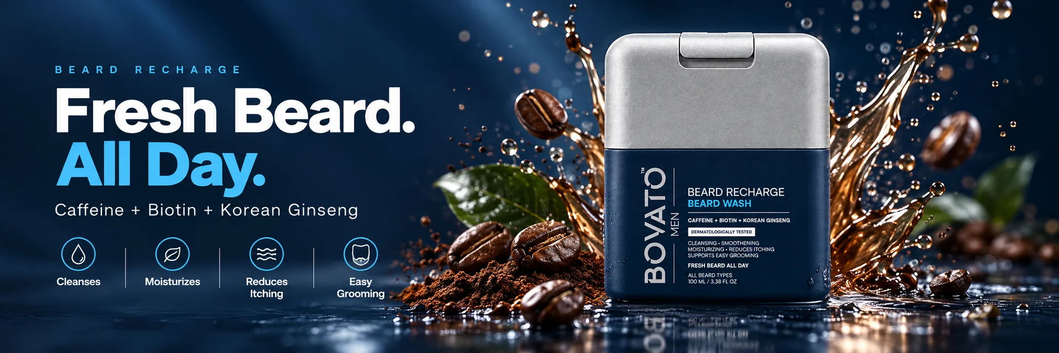 Beard Recharge Beard Wash Feature Banner