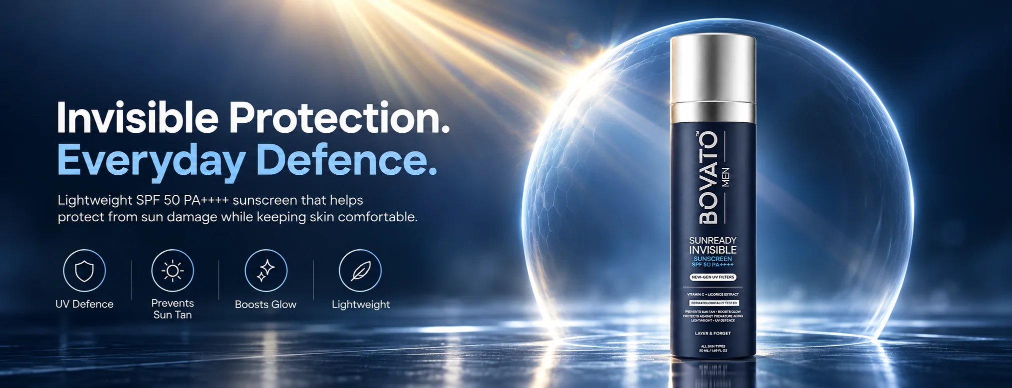 Sunready Invisible Sunscreen SPF 50 PA++++ Feature Banner